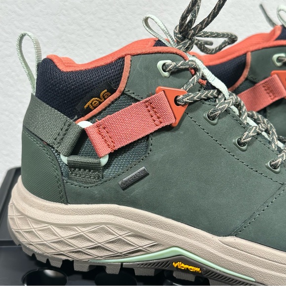 NEW TEVA THYME Green Grandview GORE-TEX GTX Vibram Megagrip Hiking Boot 7.5 - Picture 5 of 13